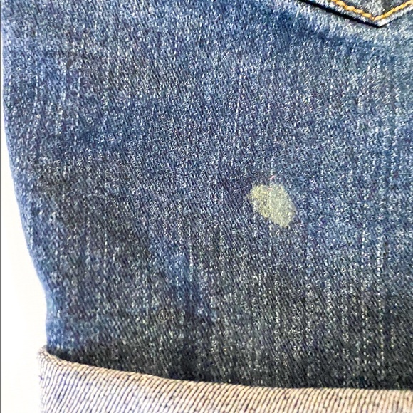 JORDACHE Denim Cuffed Thigh Striped Shorts - Picture 5 of 6